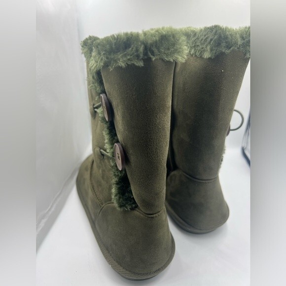 SUGAR Women's Marty Cozy Regular Calf Winter Boots army green W/fur 9M - Picture 4 of 12